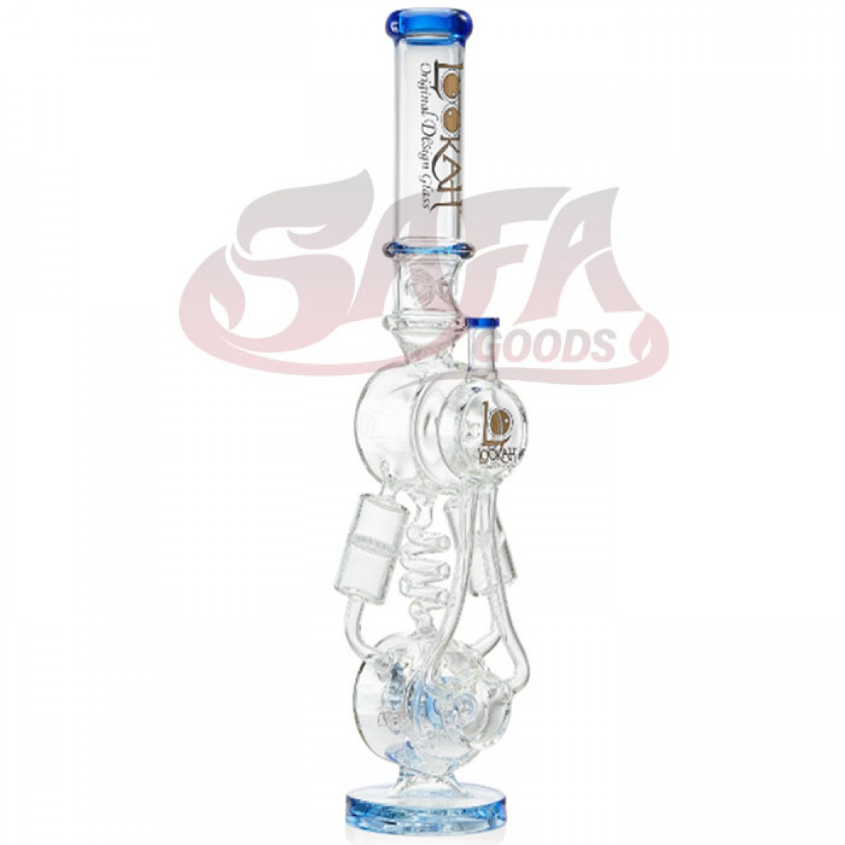 20 Inch Lookah Dual Cylinder HoneyComb Water Pipe
